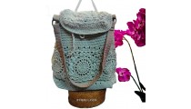 Cotton Handwoven Fashion Woman Backpack Style